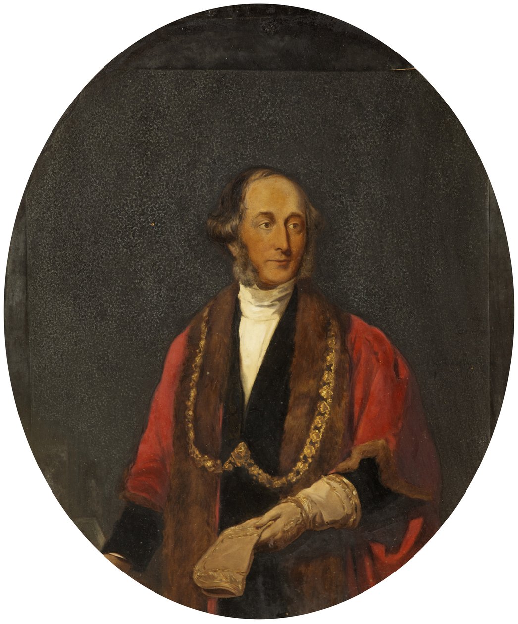 Retrato de John George Shaw, c.1853-54 (óleo sobre tela) de British School