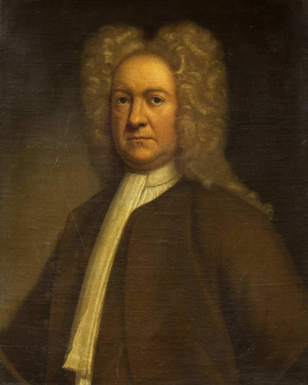 Retrato de um Homem, c.1750 (óleo sobre tela) de British School
