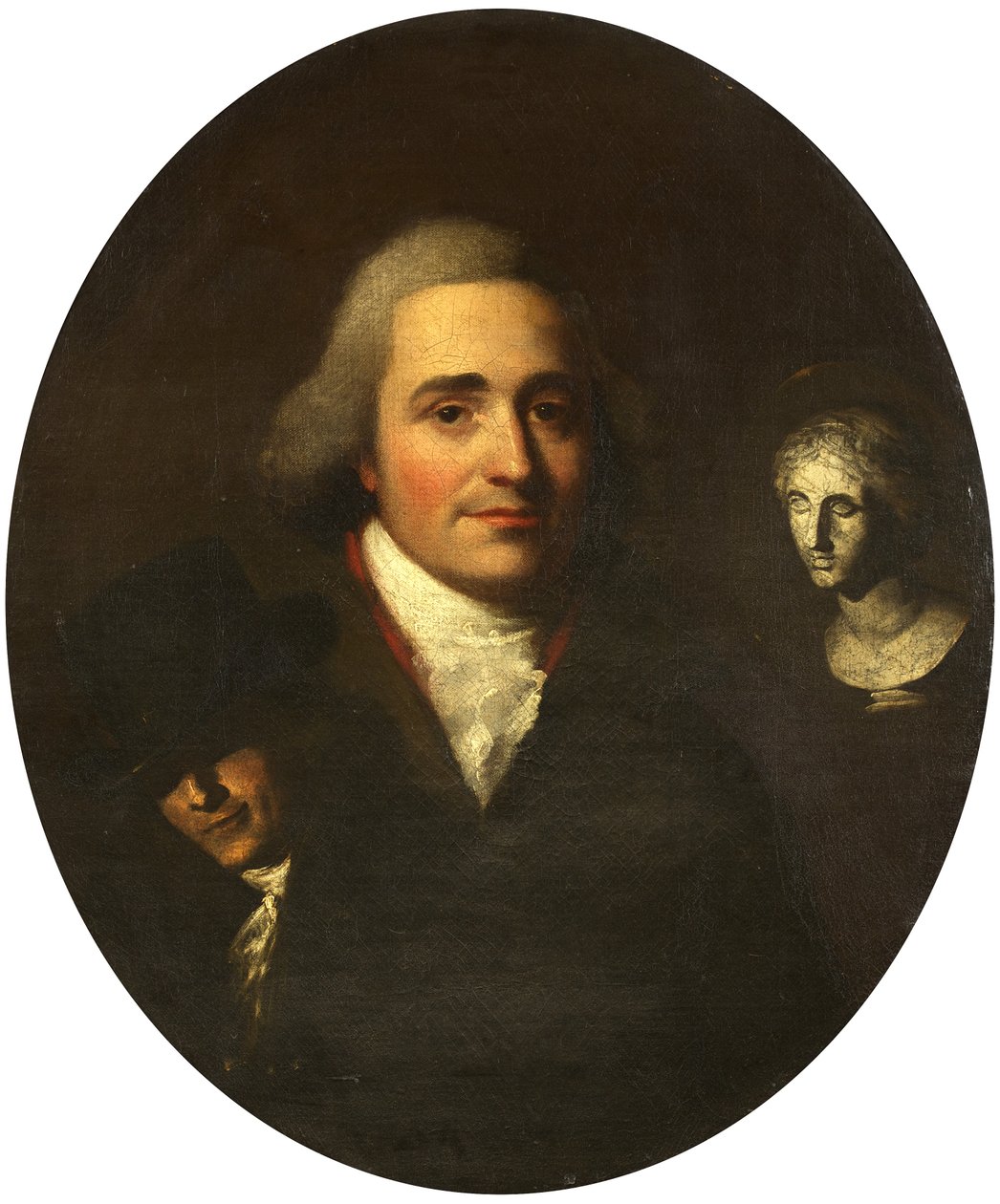 Retrato de um Escultor, c.1765 (óleo sobre tela) de British School