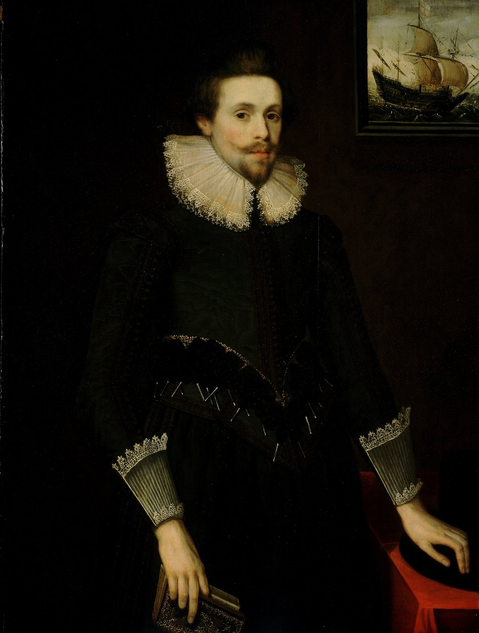 Retrato de um oficial da marinha de 24 anos de British School