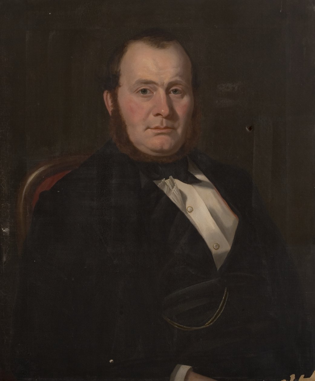 Retrato de um Homem Desconhecido, c.1840 (óleo sobre tela) de British School