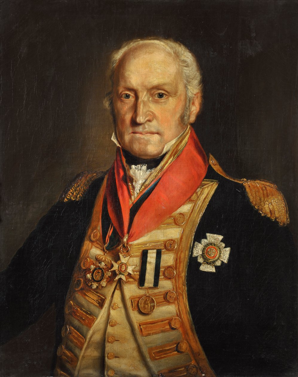 Contra-almirante Sir Benjamin Hallowell Carew (1760-1834) de British School