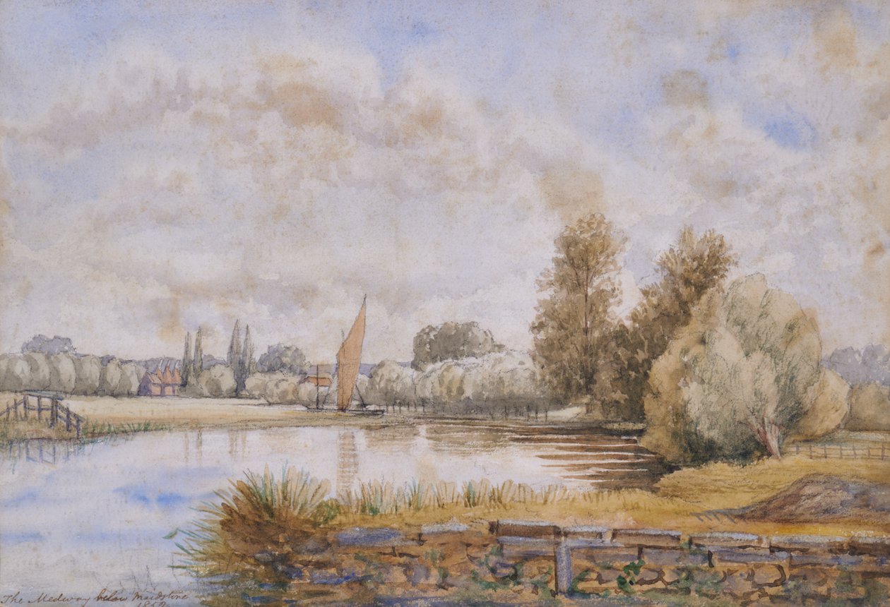 O Medway abaixo de Maidstone de British School