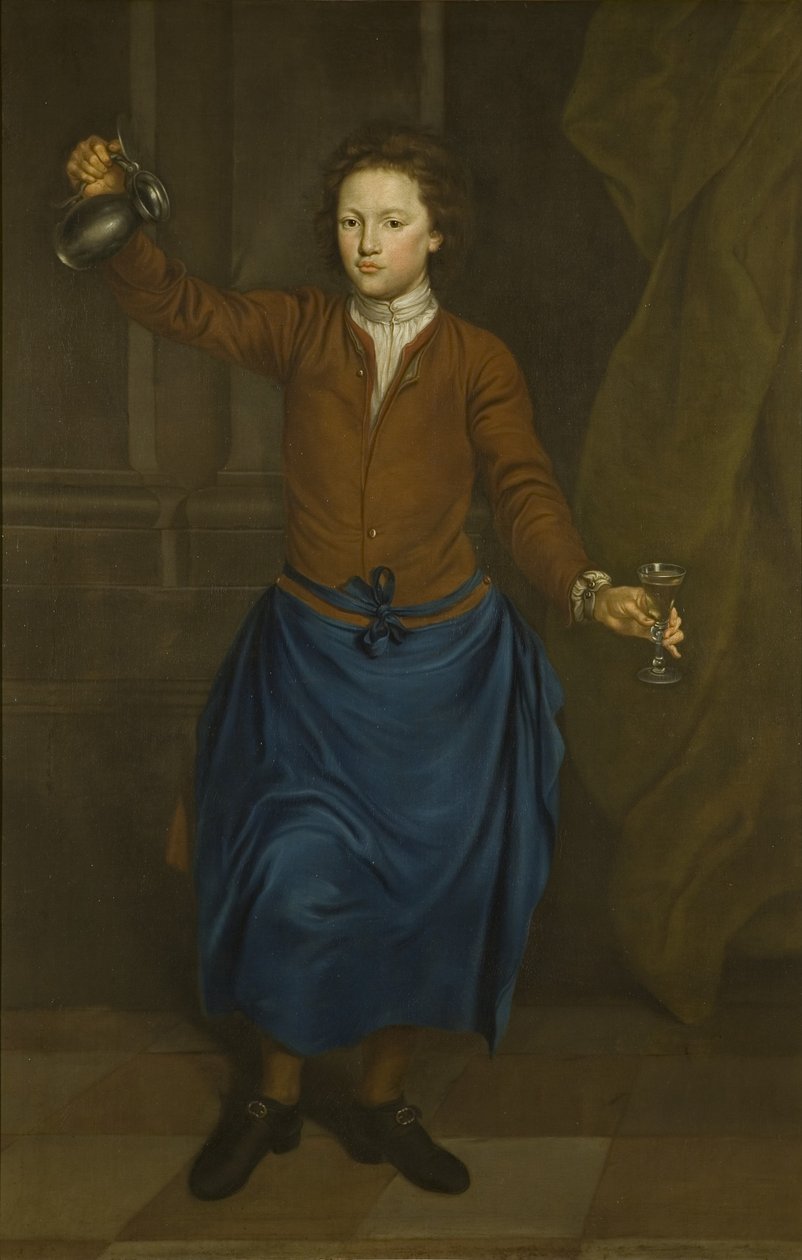 O Pot-boy, c.1720 (óleo sobre tela) de British School