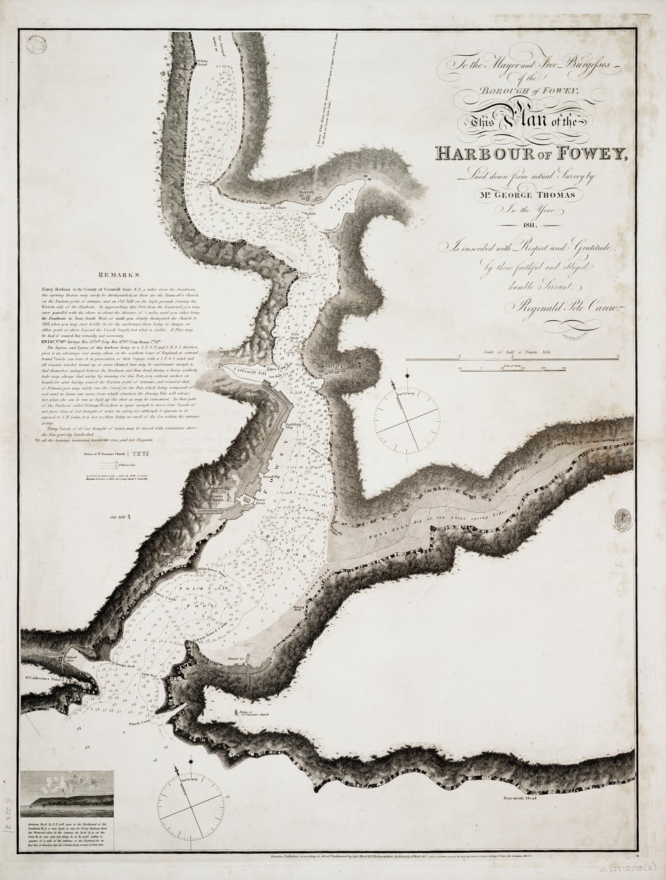 O porto de Fowey, Cornualha de British School