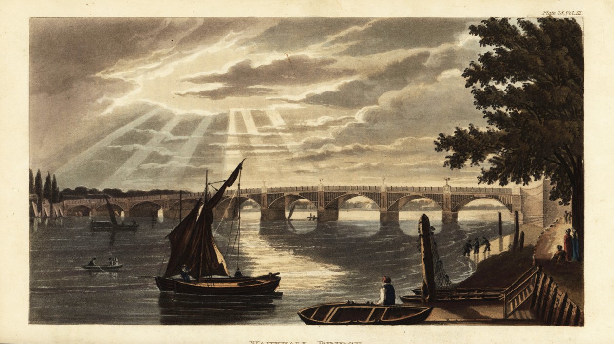 Ponte Vauxhall no Rio Tâmisa de British School