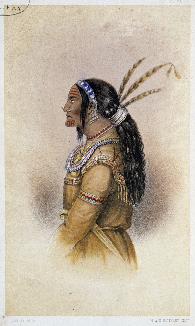 Warrior Kuteka Kutchin. in "Artic Searching Expedition: a journal of a boat voyage through Rupert