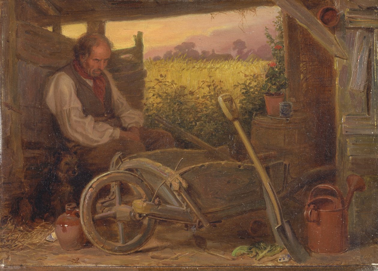 O velho jardineiro de Briton Riviere