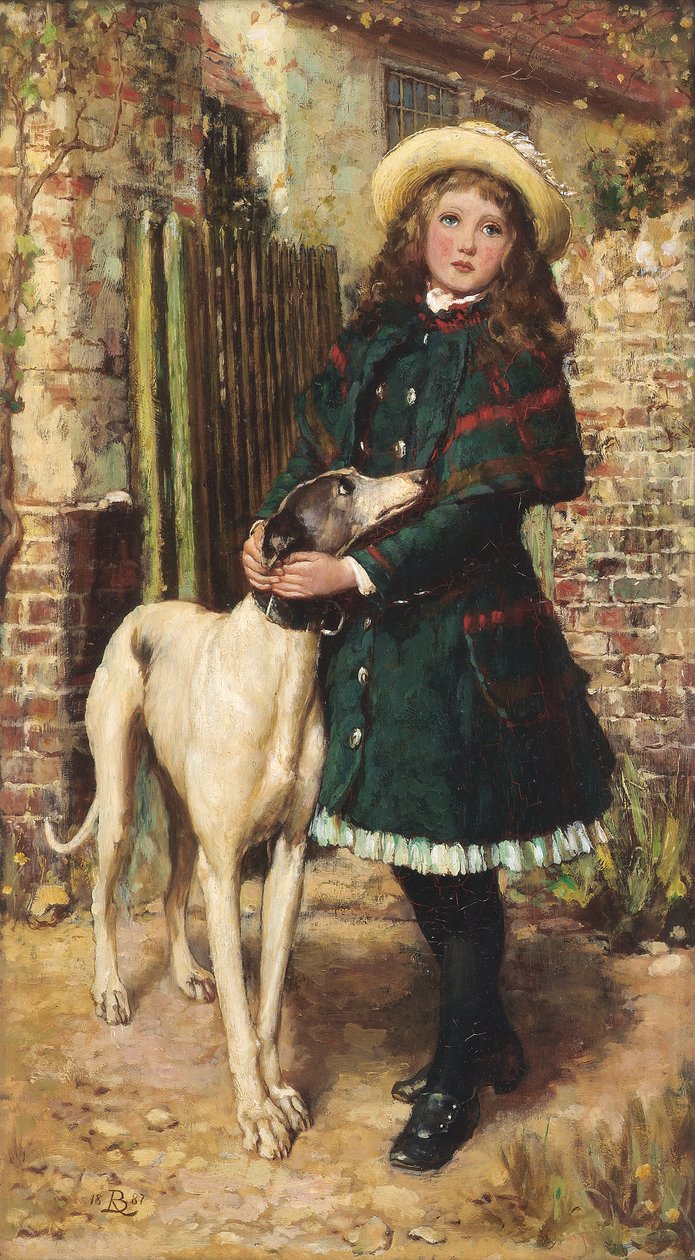 No portão do jardim, 1887 de Briton Riviere