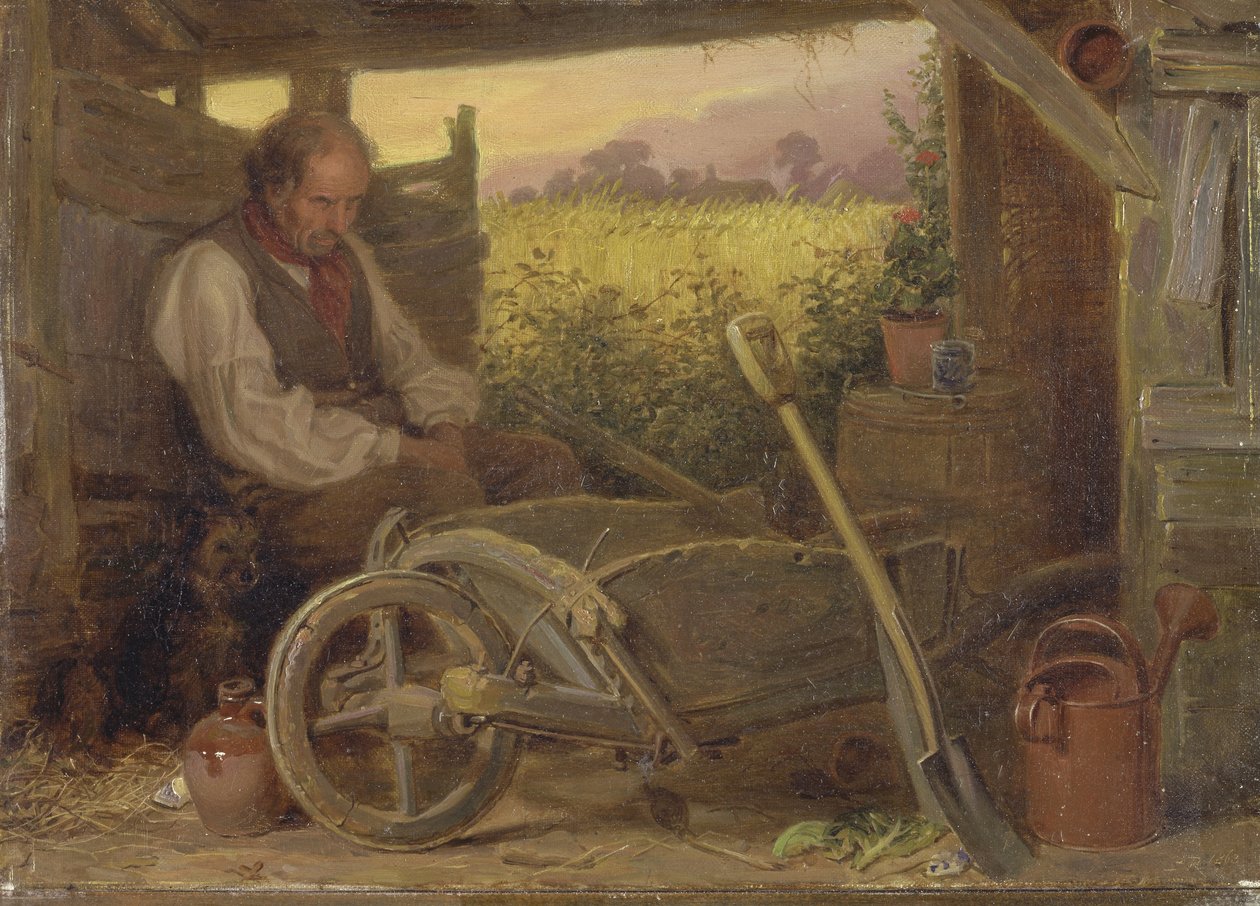 O velho jardineiro de Briton Riviere