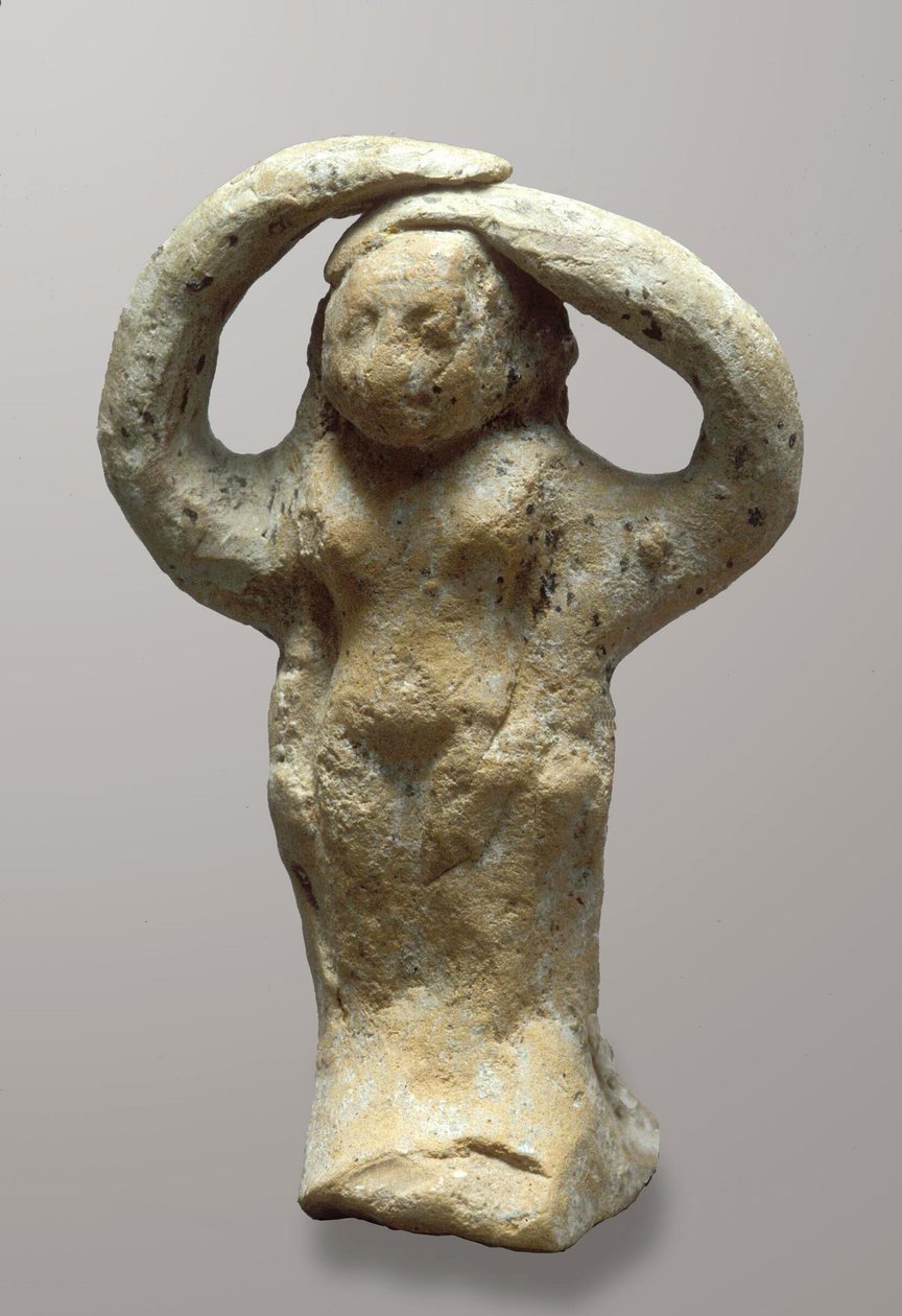 Estatueta de um enlutado, de Azor, Israel (argila) de Bronze Age