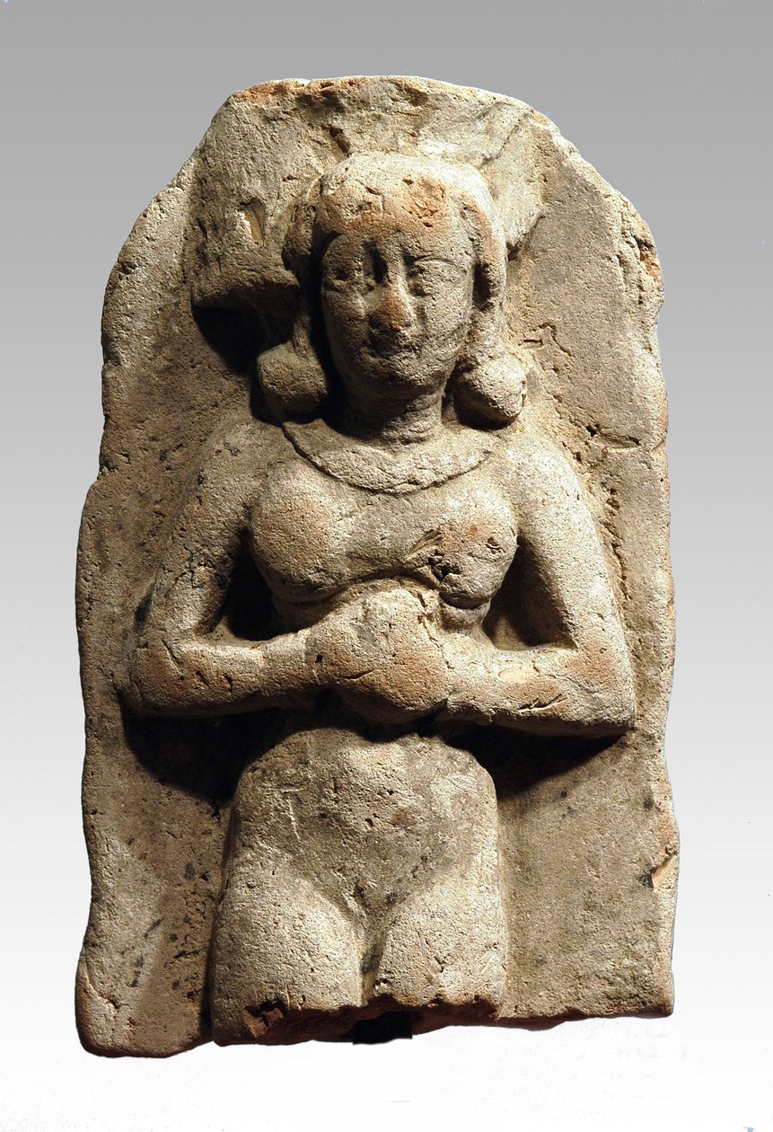 Estatueta de Asherah, cananeu, 999-600 aC (argila) de Bronze Age