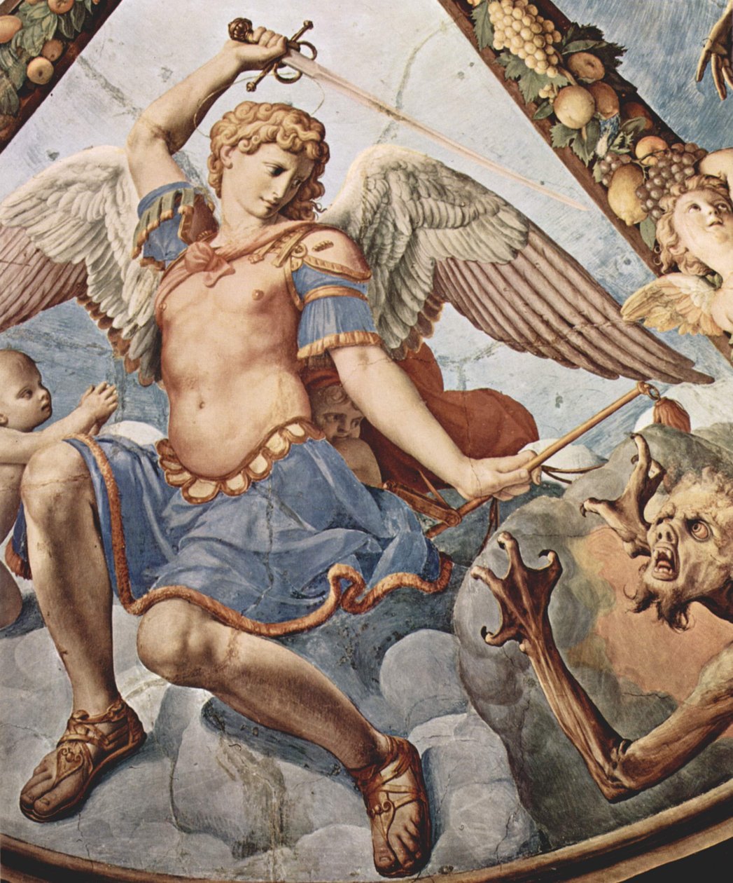 Afrescos da capela de Eleonora da Toledo no Palazzo Vecchio em Florença, afresco do teto de Agnolo Bronzino