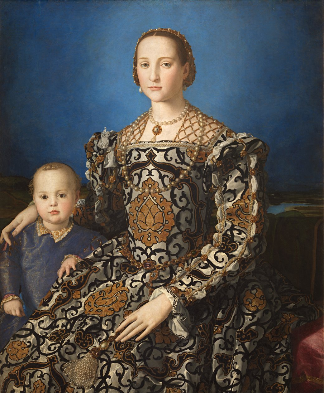 Italiano: Ritratto di Eleonora di Toledo col figlio Giovanni Retrato de Eleanor de Toledo e do seu filho Giovanni de