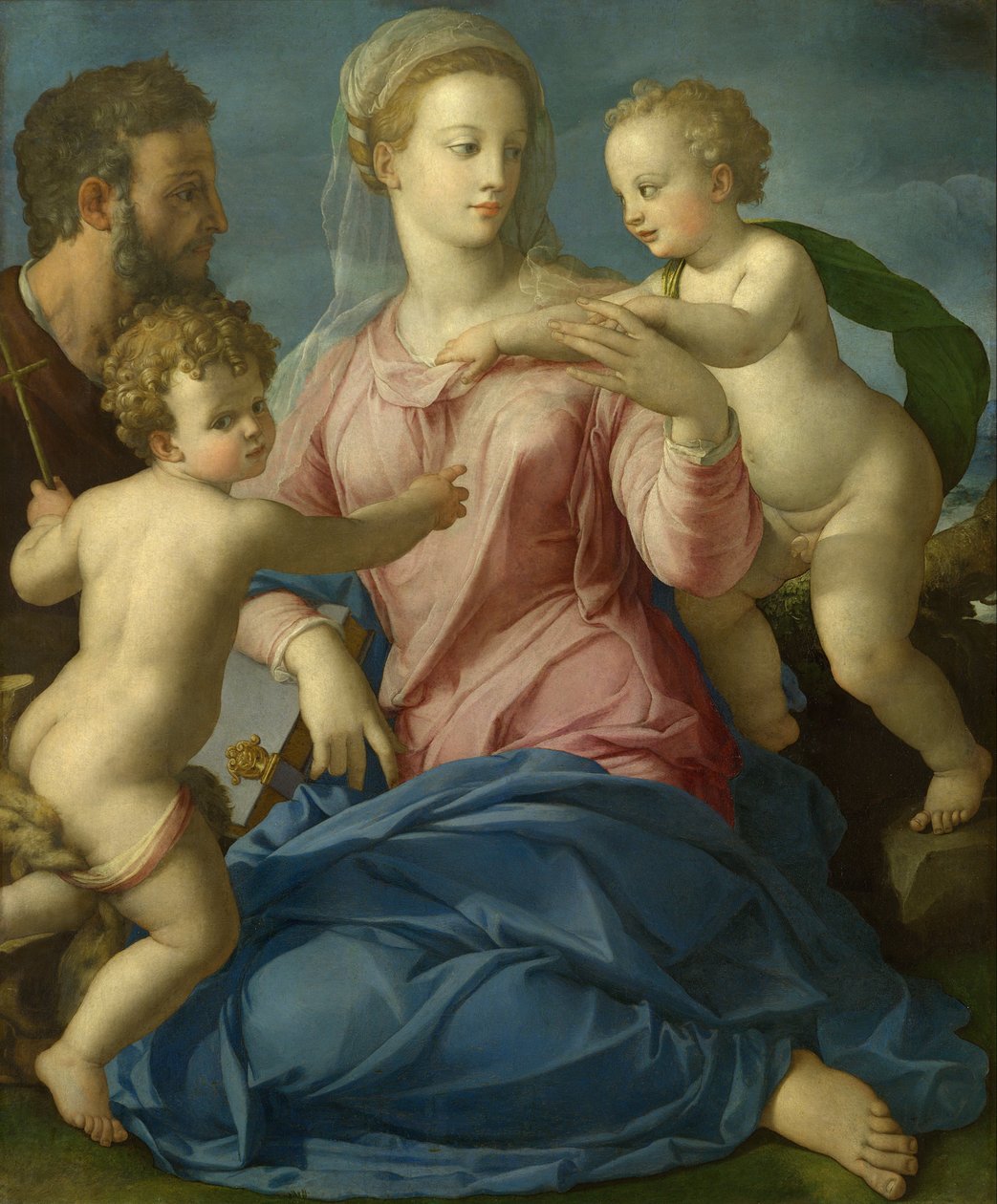 A Sagrada Família com o Menino São João Batista (Madonna Stroganoff) de Bronzino
