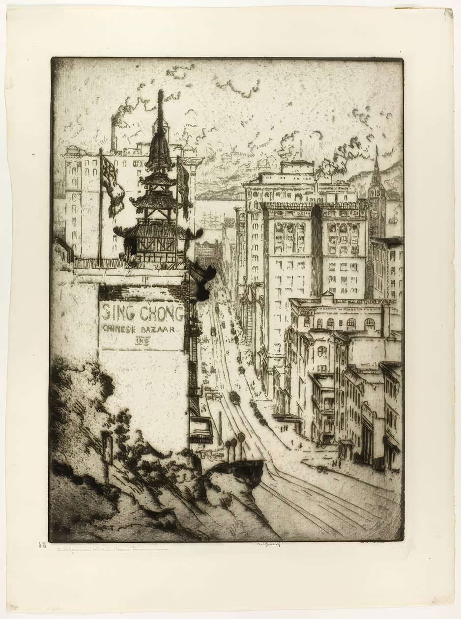 Rua Califórnia, São Francisco de Bror Julius Olsson Nordfeldt