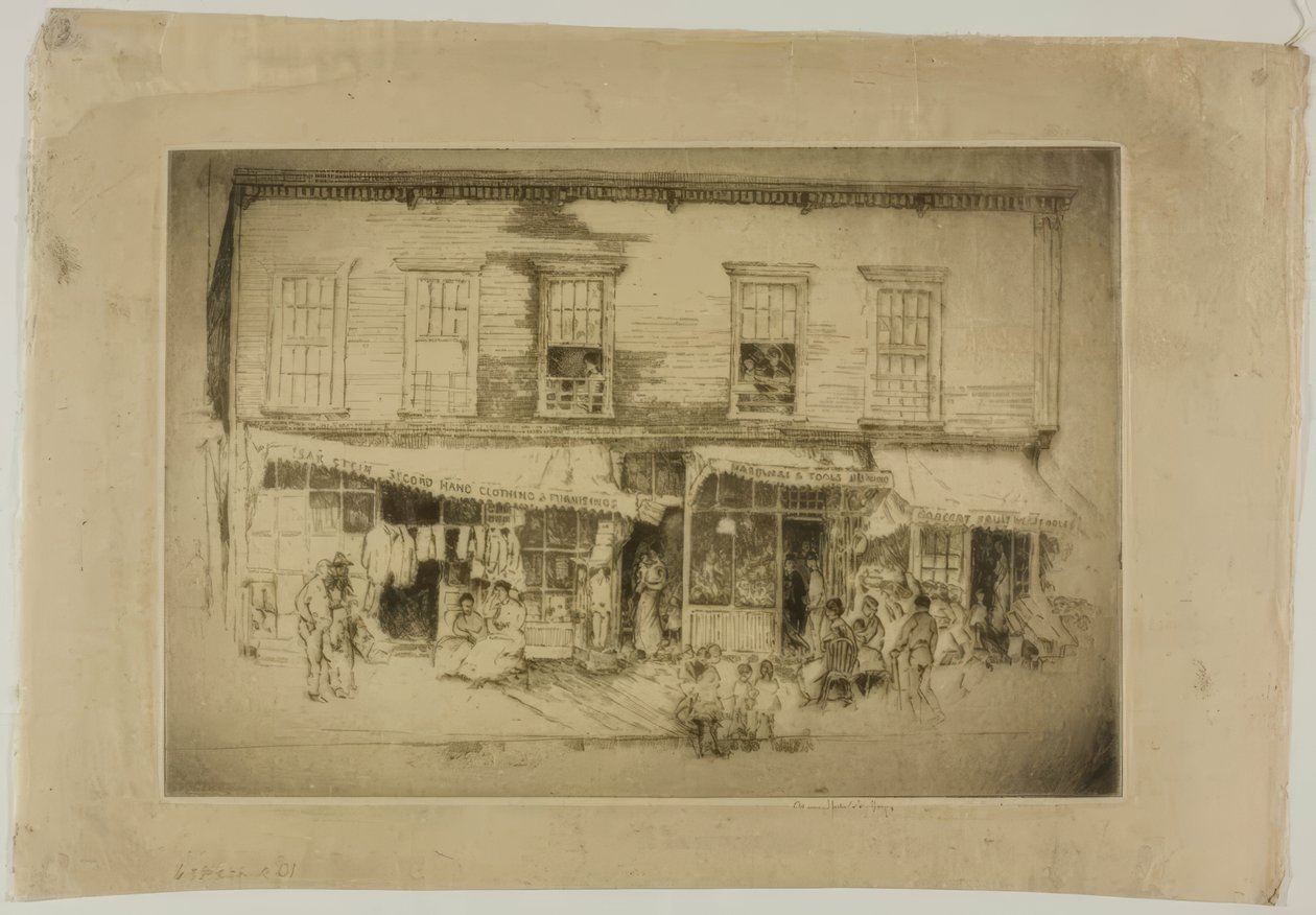 Chicago - Rua South Clark, n.º 638 de Bror Julius Olsson Nordfeldt