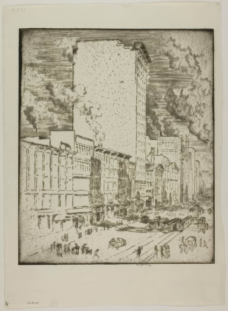 Chicago - Rua State de Bror Julius Olsson Nordfeldt