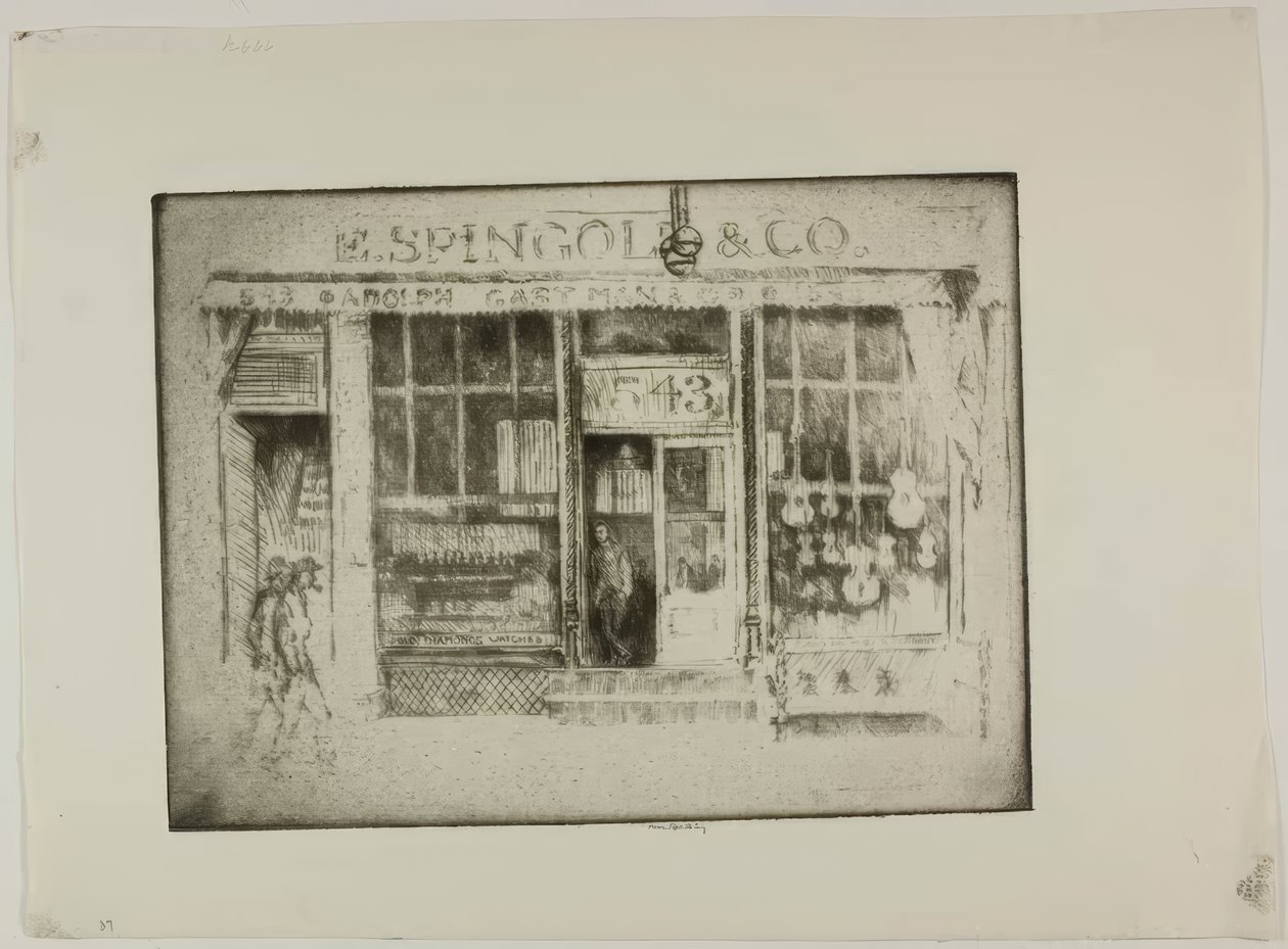 Chicago - O Penhorista de Bror Julius Olsson Nordfeldt