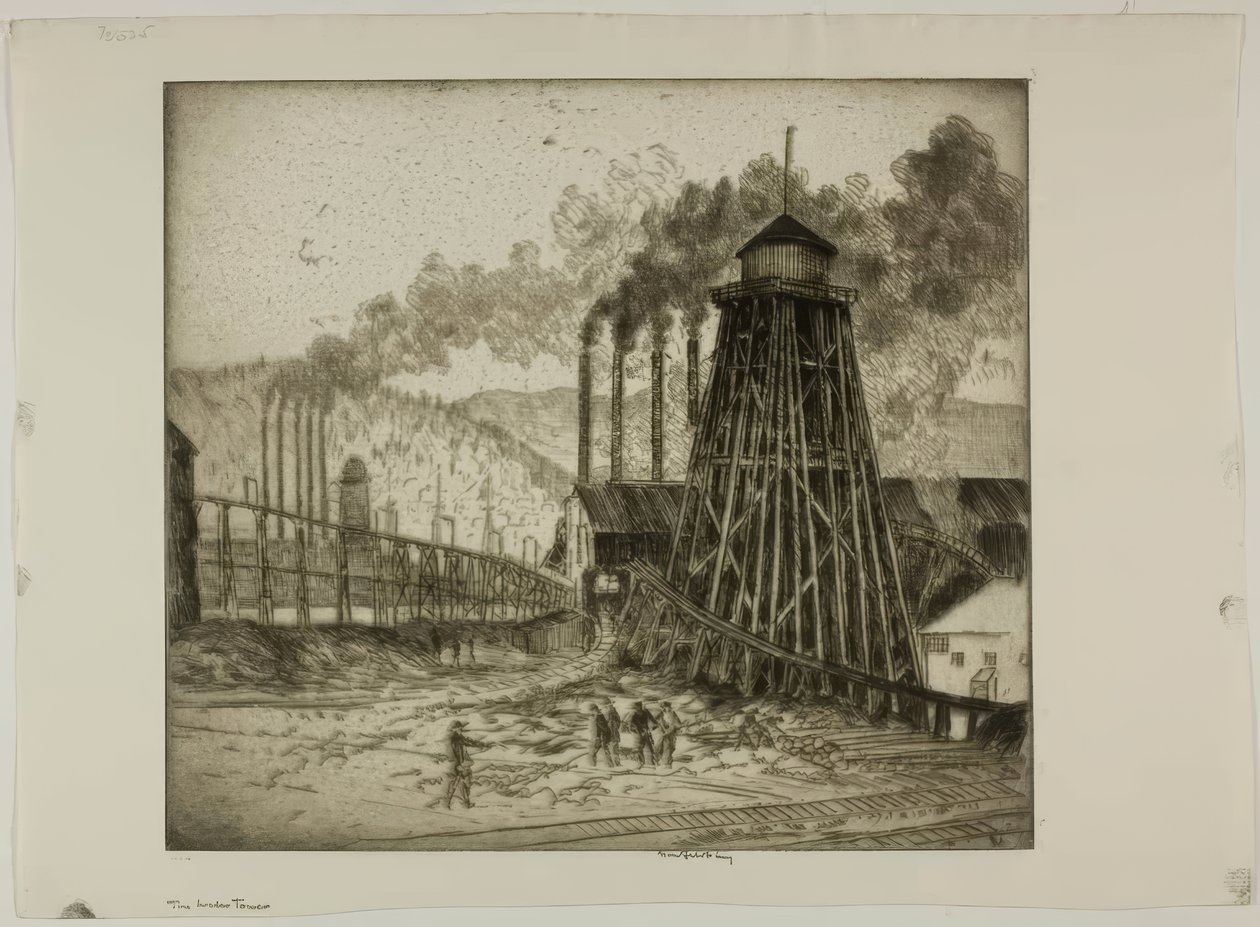 A Torre de Água de Bror Julius Olsson Nordfeldt