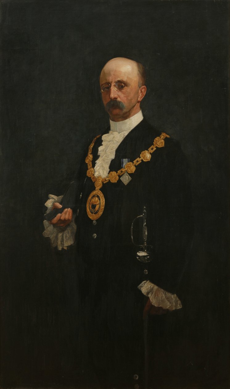 Prefeito W. J. Bazeley, c.1895-97 (óleo sobre tela) de Bror. Kronstrand