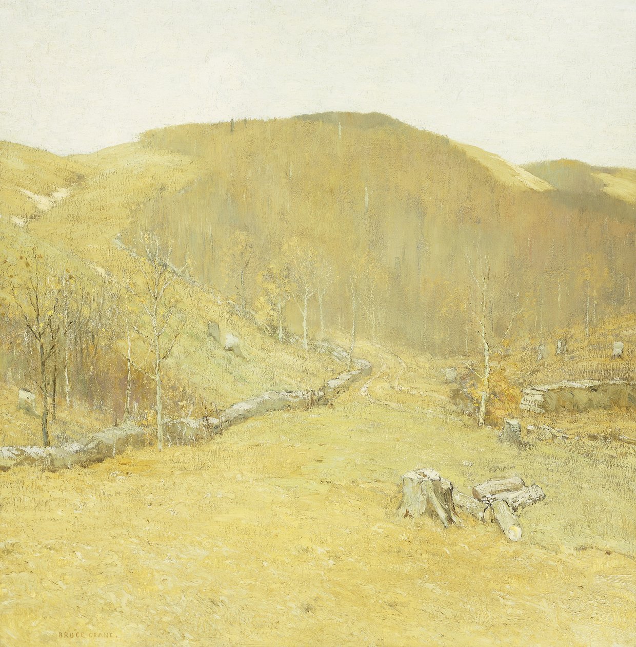The Hills, c.1910 (óleo sobre tela) de Bruce Crane