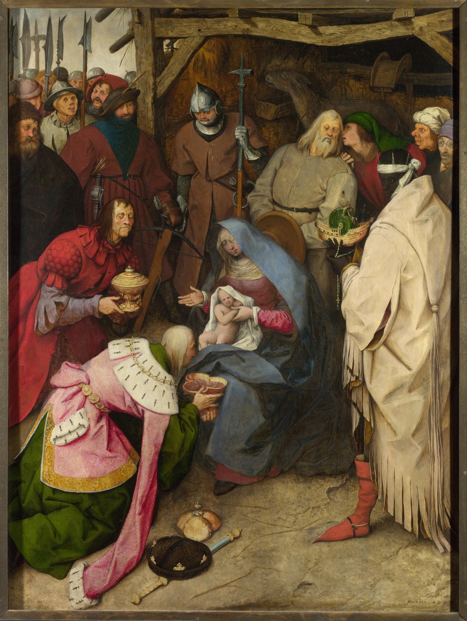 A Adoração dos Reis, 1564 de Bruegel