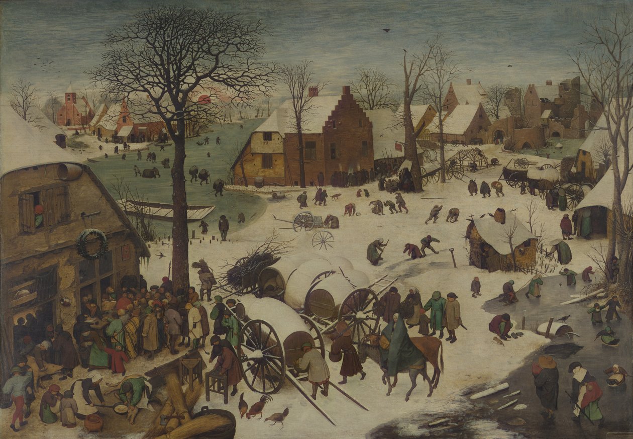 O Censo em Belém A Numeração em Belém, 1566 de Bruegel