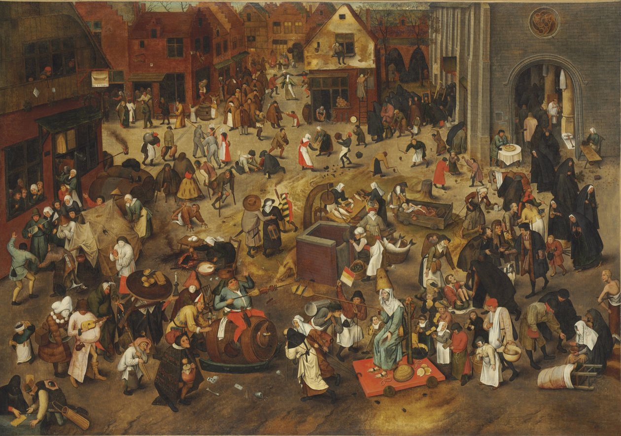 A luta entre o carnaval e a quaresma de Bruegel