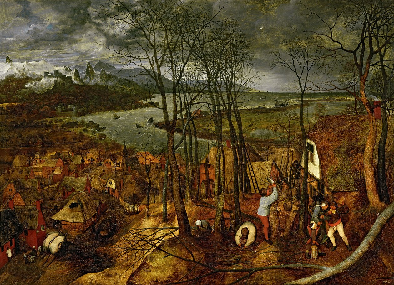 O dia sombrio, início da primavera de 1565 de Bruegel