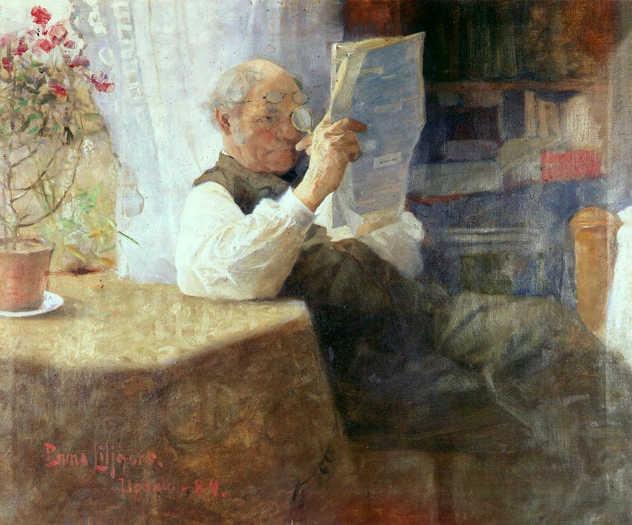 Retrato do pai dos artistas de Bruno Andreas Liljefors