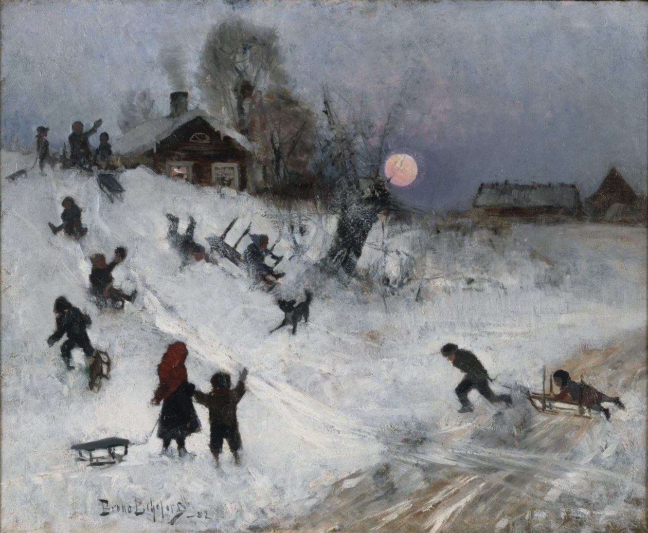 Trenó, 1882 de Bruno Andreas Liljefors