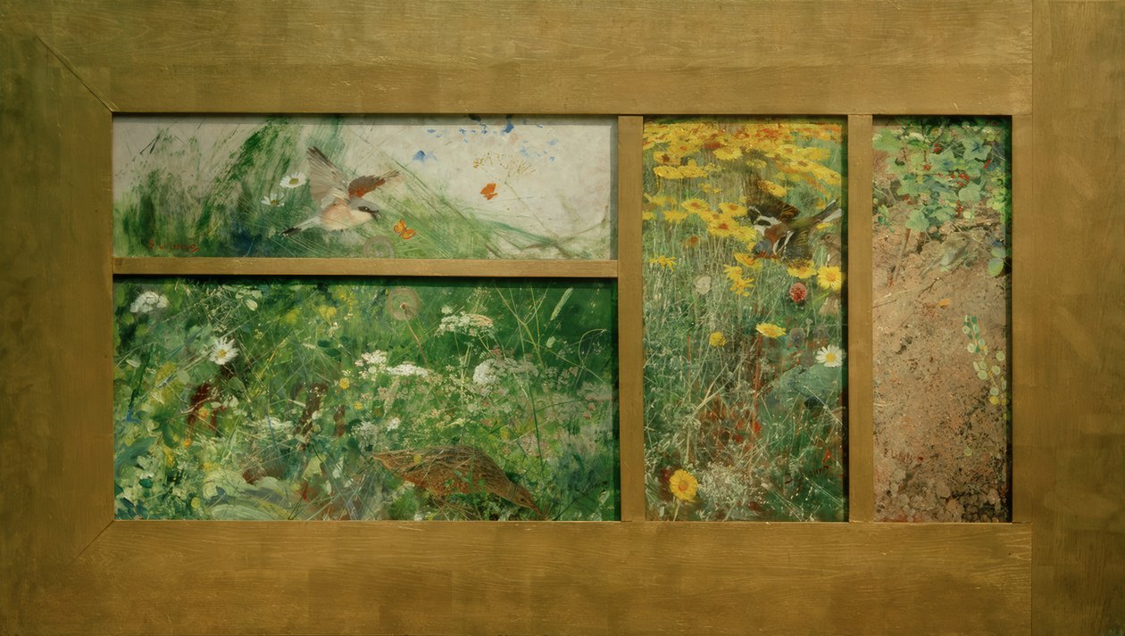 Quatro estudos de aves de Bruno Andreas Liljefors