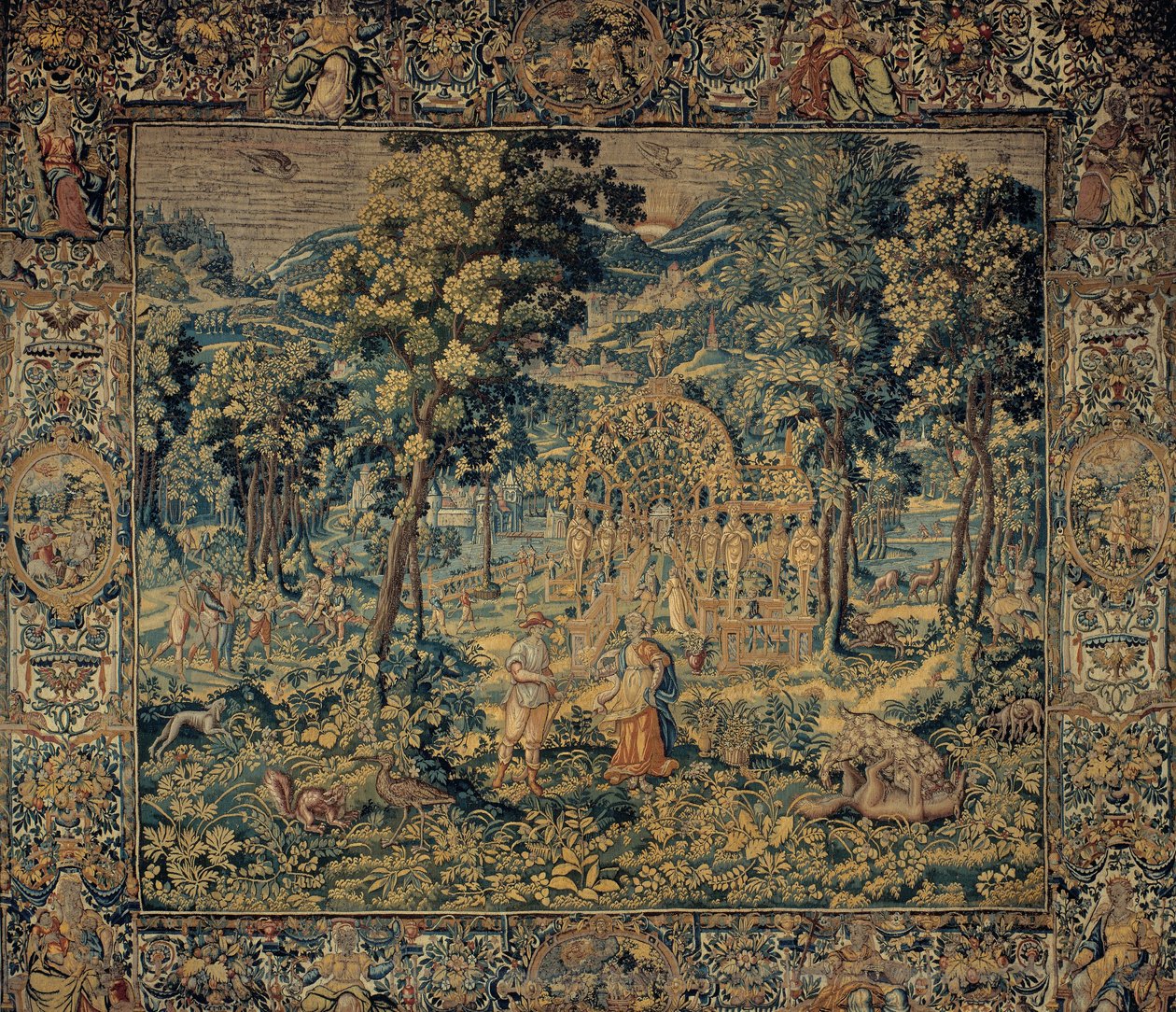 Vertumnus e Pomona de Brussels Manufactory