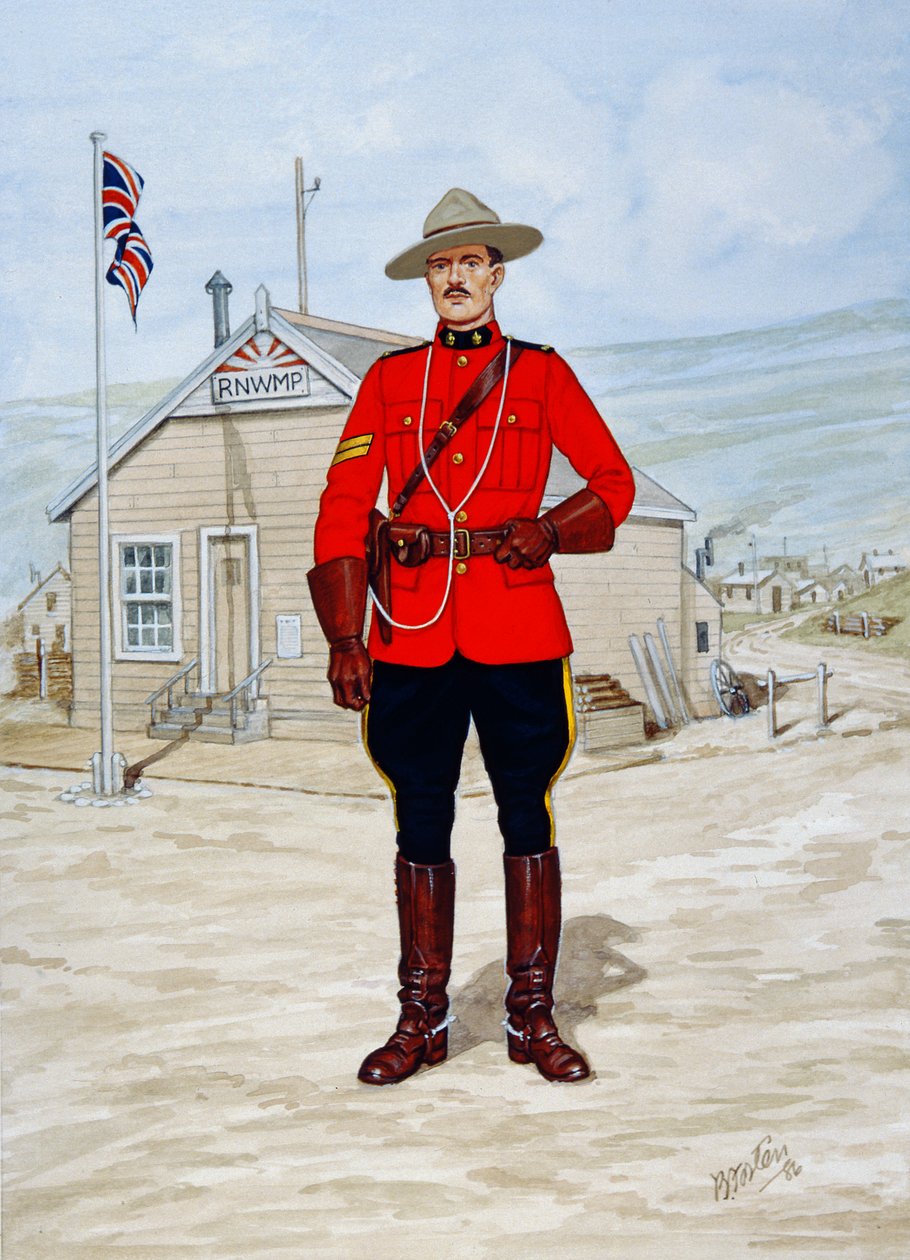 Cabo da Polícia Montada do Noroeste em 1905 de Bryan Fosten