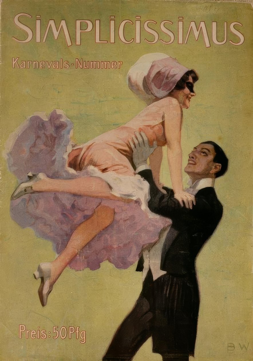 Casal dançante de Brynolf Wennerberg