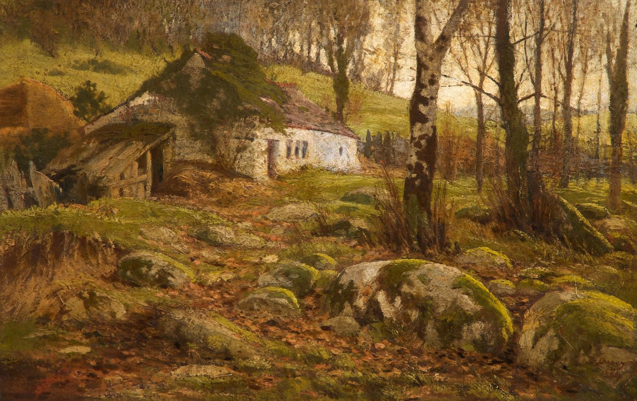 Uma casa de campo galesa, 1884 de Buckley Ousey