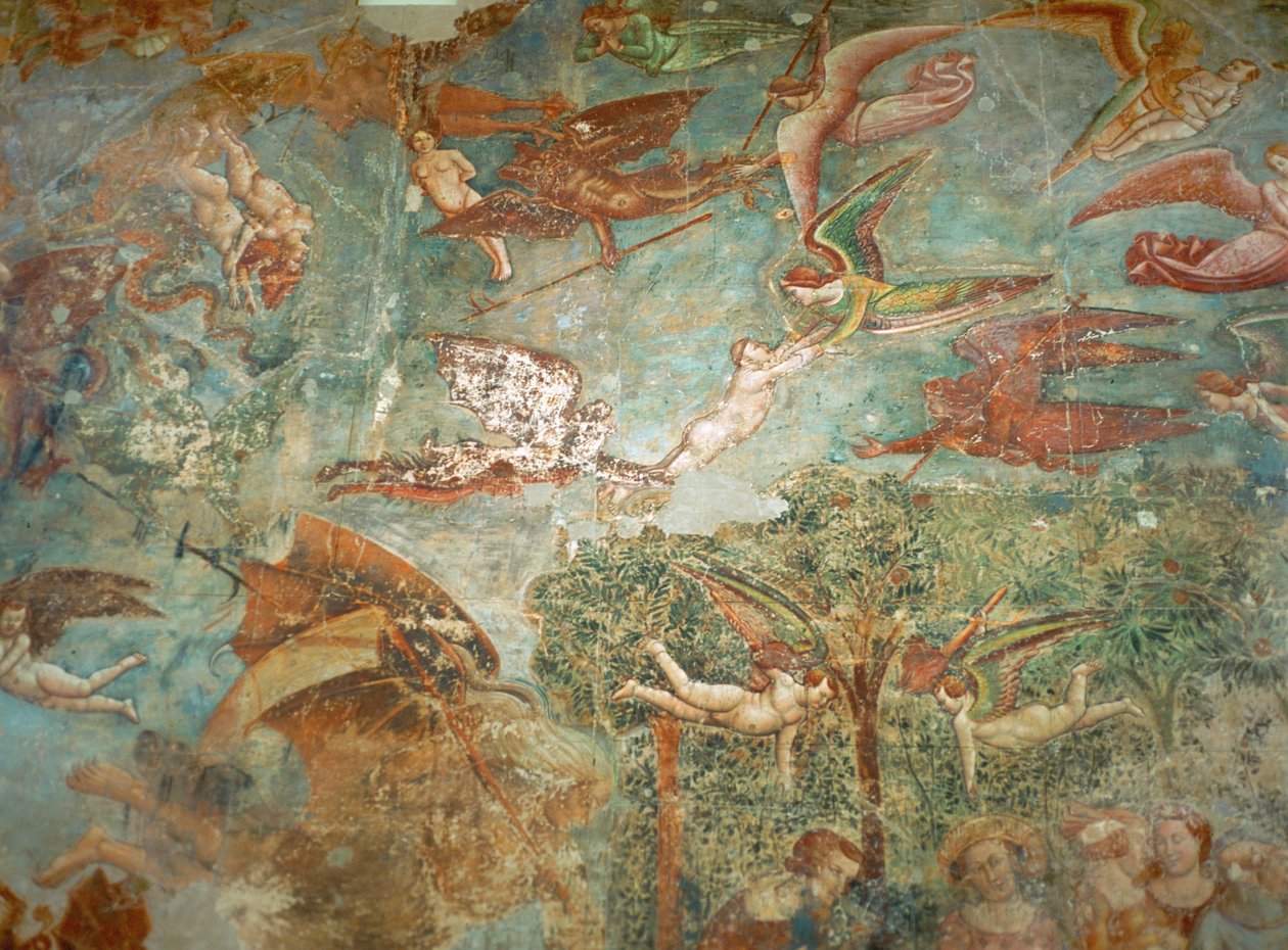 Triunfo da Morte, fresco ... (fresco) de Buonamico Buffalmacco