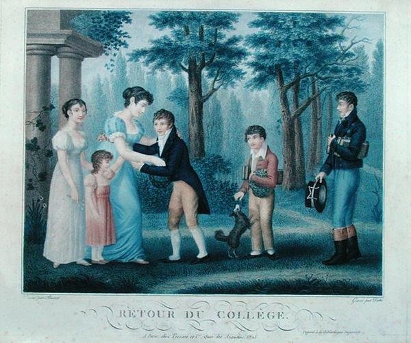 Regresso do Colégio, gravada por Duthe (gravação a cores) de Busset