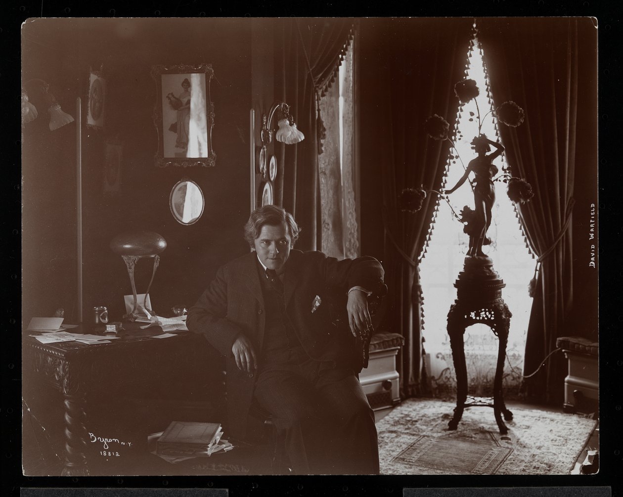 David Warfield, 1904-05 (impressão de gelatina de prata) de Byron Company