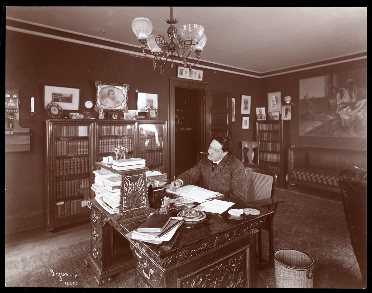 Edgar Smith, 1902-3 (impressão de gelatina de prata) de Byron Company