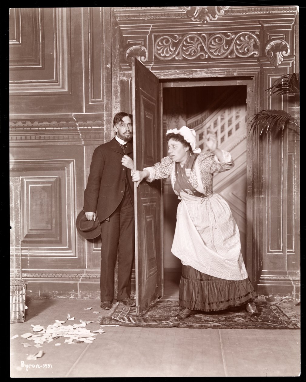 Ilustração para &39;Detective Story of the Day&39;, c.1898 (impressão de gelatina de prata) de Byron Company