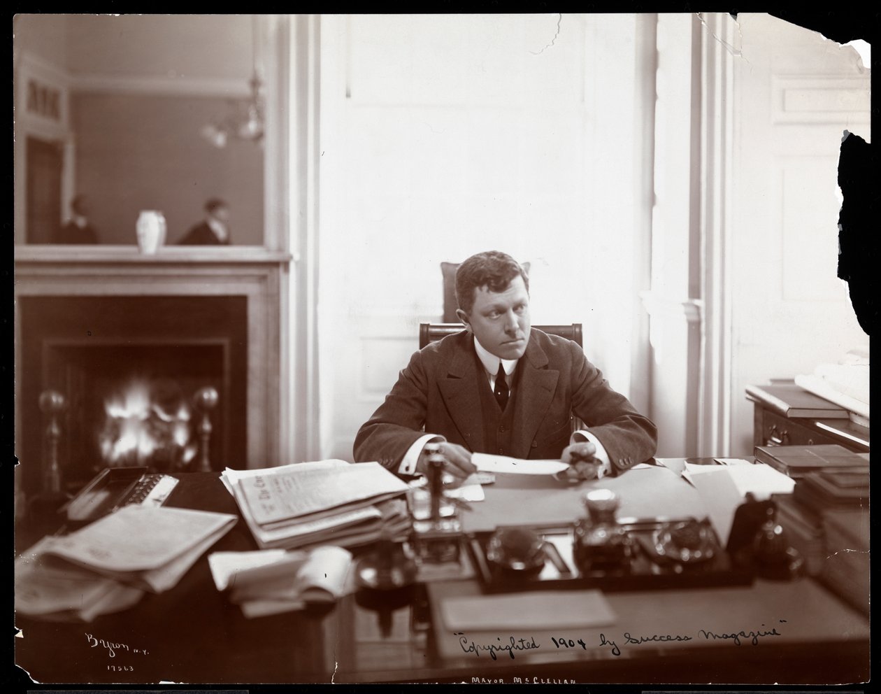 Prefeito McClellan, 1904 (impressão de gelatina de prata) de Byron Company