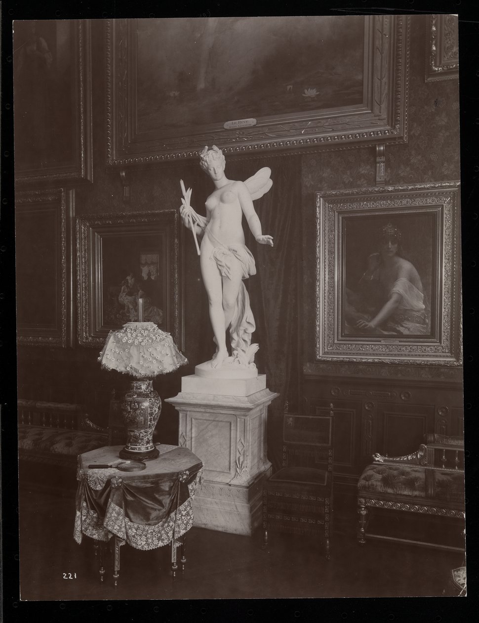 A residência da Sra. William Astor, 5th Avenue e 34th Street, Nova York, 1894 (impressão em gelatina de prata) de Byron Company