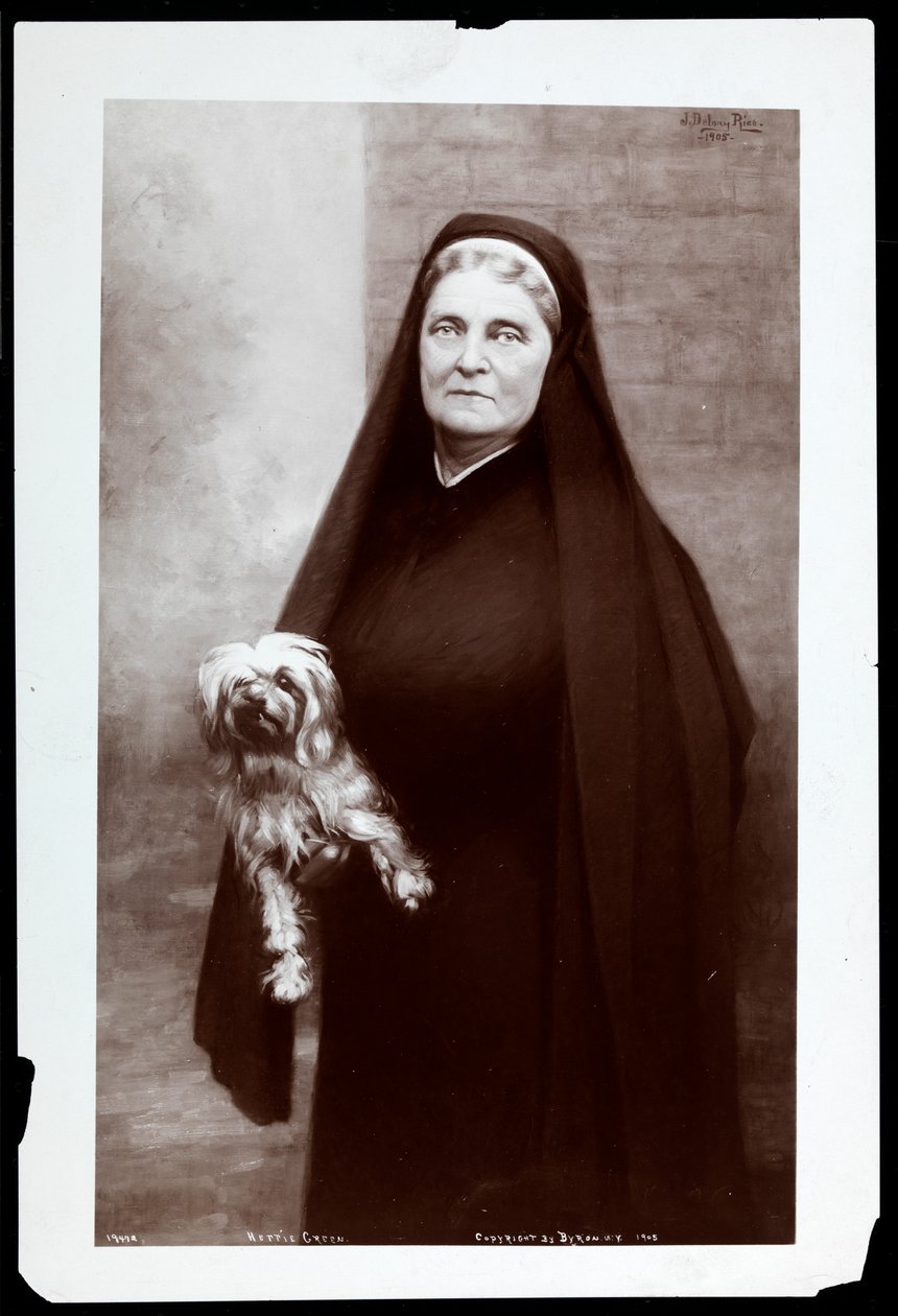 Hettie Green, 1905 (impressão em gelatina de prata) de Byron Company