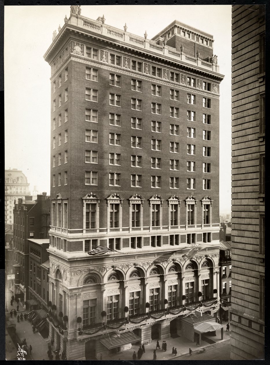 The Ritz-Carlton Hotel, Filadélfia, 1913 (impressão em gelatina de prata) de Byron Company