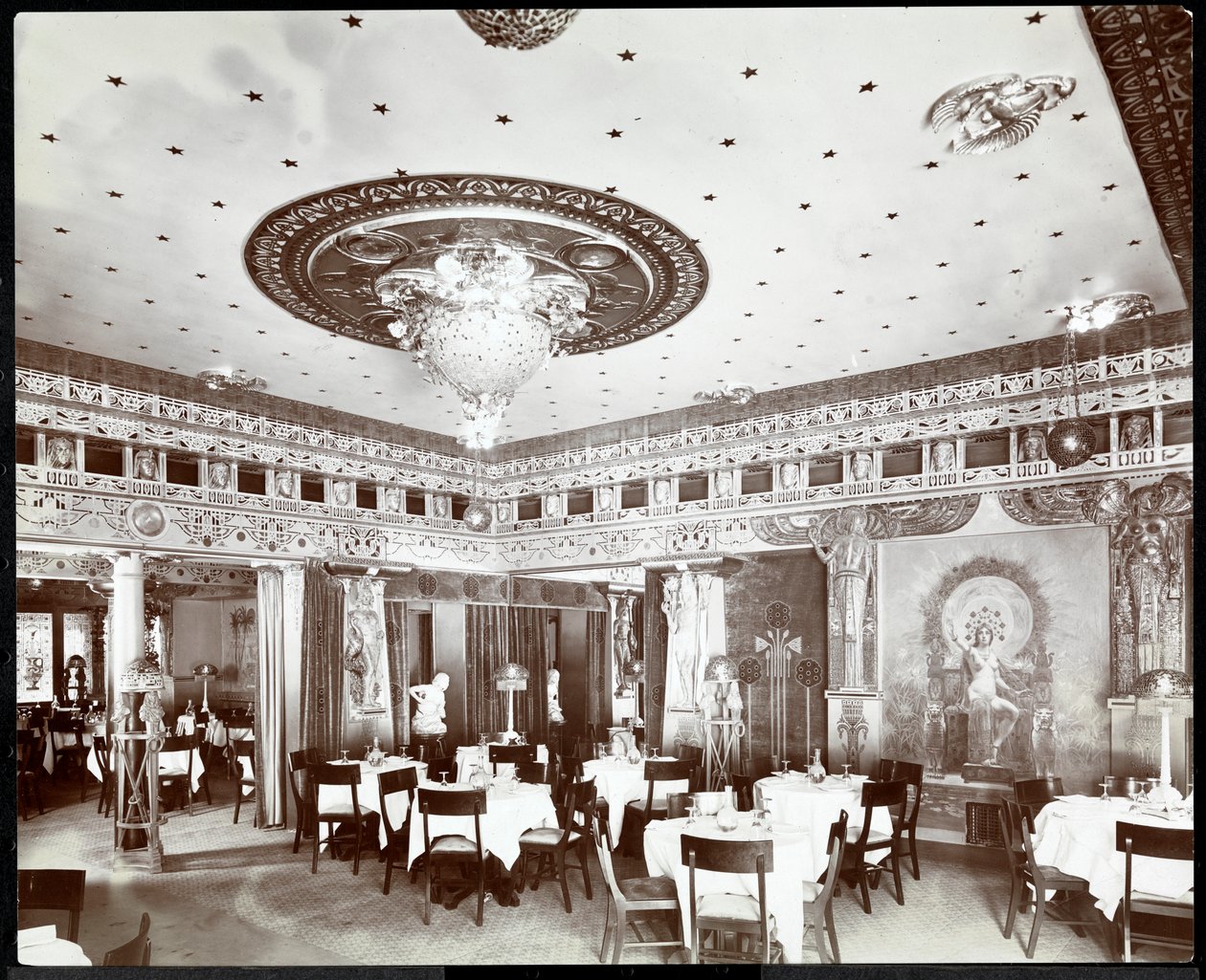 O restaurante do Murray&39;s Hotel, c.1908 (impressão em gelatina de prata) de Byron Company