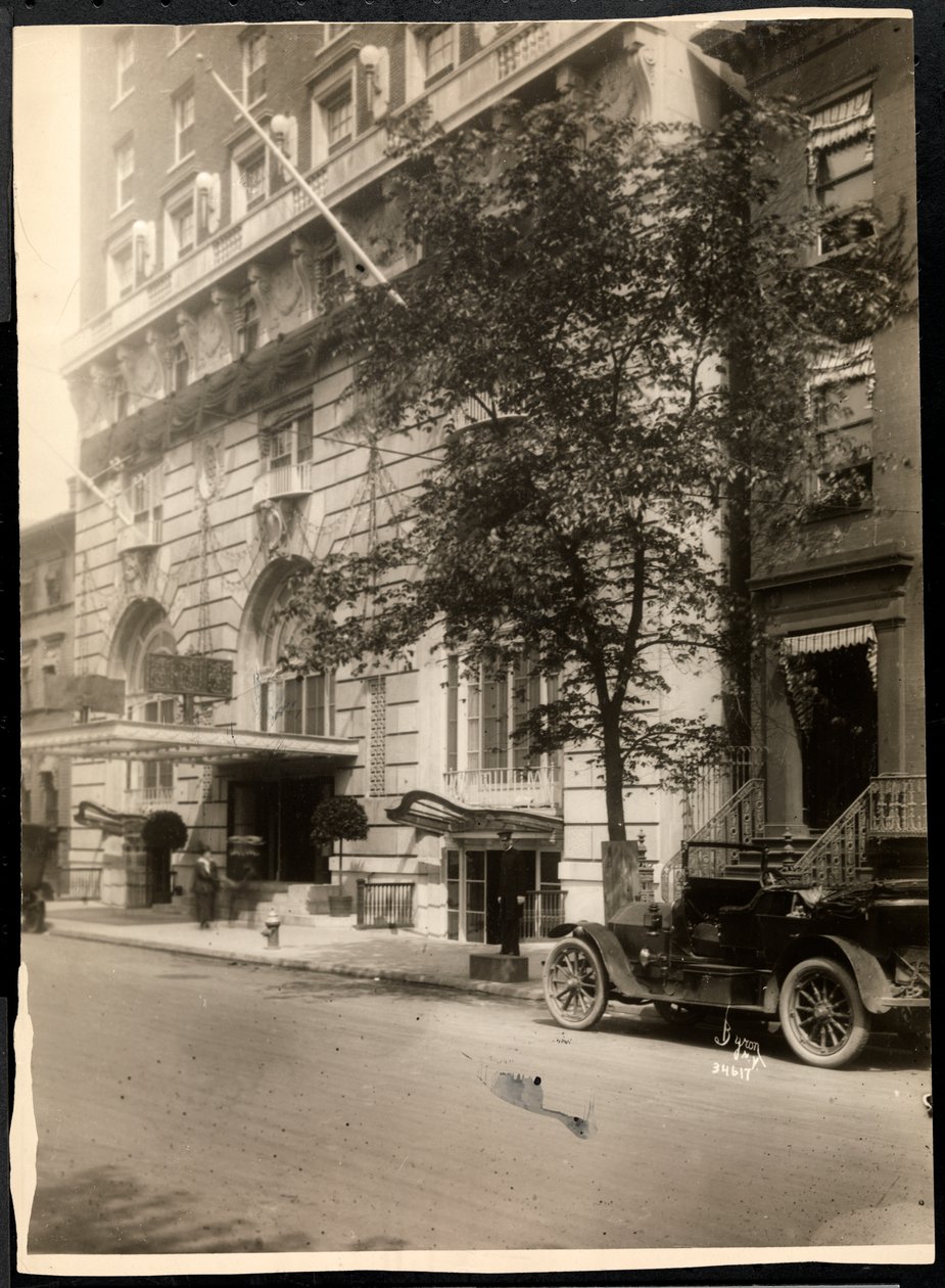 Vista do Robert Treat Hotel, Newark, Nova Jersey, 1916 (impressão em gelatina de prata) de Byron Company