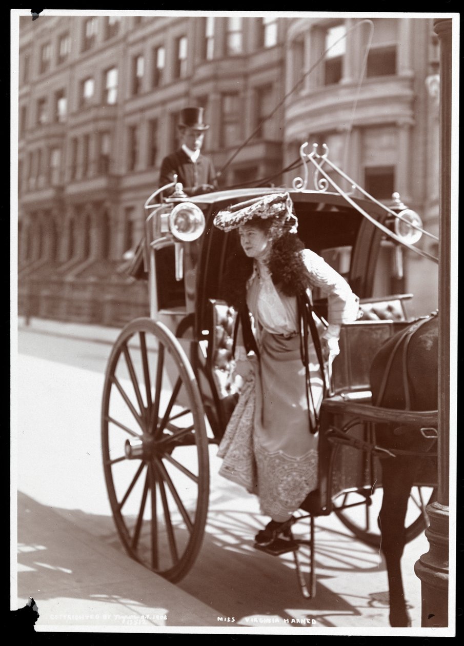 Virginia Harned (Sra. EH Sothern, 1º) 1902 (impressão em gelatina de prata) de Byron Company