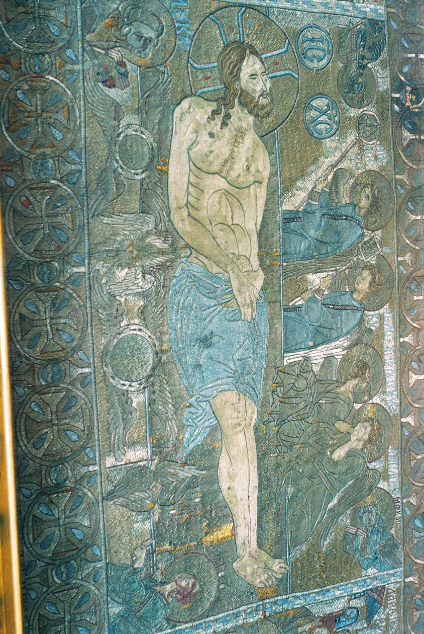 Epitáfios de Salônica (bordado em tecido) de Byzantine